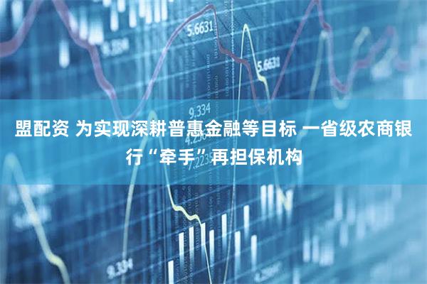 盟配资 为实现深耕普惠金融等目标 一省级农商银行“牵手”再担保机构